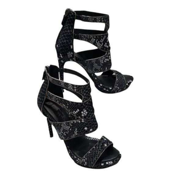 BCBGMaxAzria Freeda Cutout Studded Sandals Size 7.5 B - Picture 2 of 14